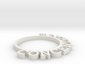 D&D Condition Ring, Concentrate in White Natural Versatile Plastic