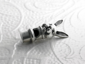 Silver Rabbit Whistle in Polished Silver