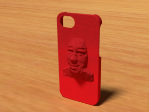 Face Iphone 5 Case in Red Processed Versatile Plastic