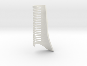 Unique Comb in White Natural Versatile Plastic