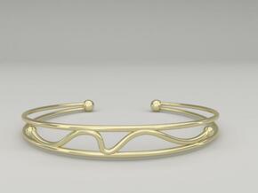 lacet in Polished Gold Steel