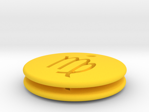 Virgo Symbol Earring in Yellow Processed Versatile Plastic