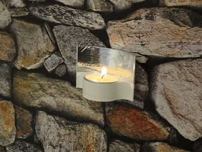 Tealight Candle Holder in White Processed Versatile Plastic