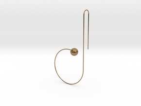 b earring in Natural Brass