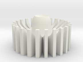 Blade plug inner turbine in White Natural Versatile Plastic