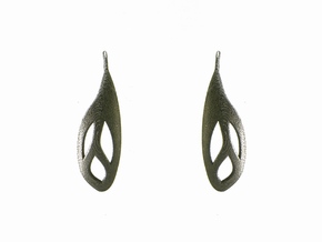 Flos earrings in Polished Nickel Steel
