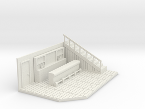 HO Scale Saloon - Interior Insert for Empty in White Natural Versatile Plastic