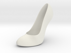 Left Wedge High Heel part 1/2 (top) in White Natural Versatile Plastic