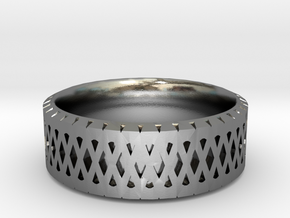 Filigree Ring in Polished Silver: 6 / 51.5