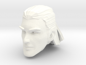 human head male 2 medium hair in White Processed Versatile Plastic