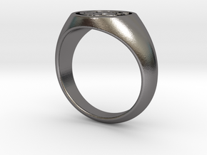 Anello INTER in Polished Nickel Steel