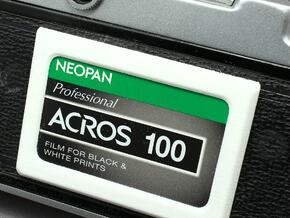 Memo Holder for Film Camera in White Natural Versatile Plastic: Large