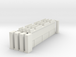 Wall Extension Set in White Natural Versatile Plastic