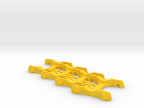 4 x "Loco Buggy V 1.0" H0 (1:87) in Yellow Processed Versatile Plastic