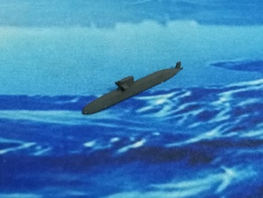 Oyashio-class submarine, 1/1800 in White Natural Versatile Plastic