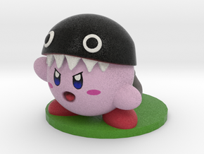 ChainChomp Kirby!! in Natural Full Color Sandstone