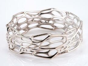 Morph Bangle in Polished Silver: Small