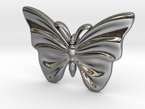 Monarch Butterfly in Fine Detail Polished Silver