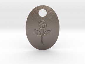 pendant in Polished Bronzed-Silver Steel