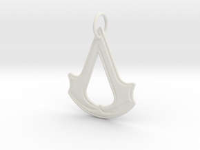 Assassins Creed Keychain in White Natural Versatile Plastic