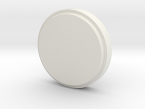 EK43s Single Dose Hopper Lid - Solid in White Natural Versatile Plastic
