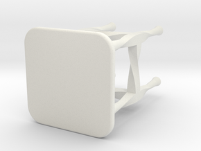 Doll Stool Chair 03 in White Natural Versatile Plastic