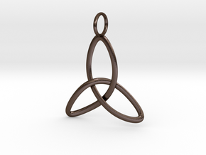 Single Celtic Knot - Thin in Polished Bronze Steel