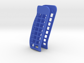 CZ Palm shaped Cutaway grips in Blue Processed Versatile Plastic