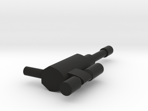 3mm Megatron Gun Mode in Black Natural Versatile Plastic