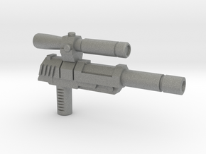 Megatron Pistol (3mm & 5mm grips) in Gray PA12: Small