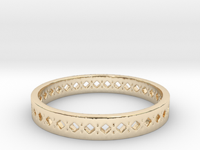 Diamonds Punches Band in 14K Yellow Gold: 8 / 56.75