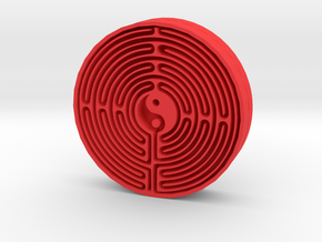 Medallion in Red Processed Versatile Plastic
