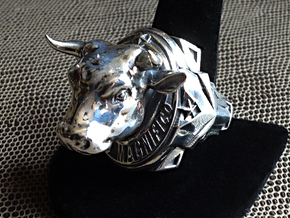 El Toro Magnifico - Size 12 1/2 (21.79 mm) in Polished Silver