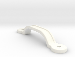 D&RG M7560 Door Handle - 2.5" scale in White Processed Versatile Plastic