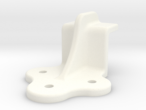 D&RG End Door Guide - 2.5" scale in White Processed Versatile Plastic