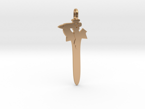 Sword Art Online Epée Kirito pendentif in Polished Bronze