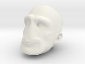 Morph One:12 Head #2 in White Natural Versatile Plastic: 1:12