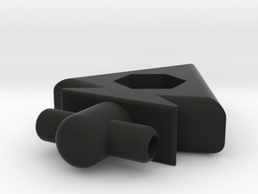 Arrowhead Pendant in Black Natural Versatile Plastic