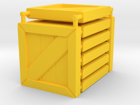 3 x 3 Wood Box Set in Yellow Processed Versatile Plastic