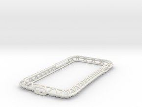 iPhone7​​/8/New SE Bumper 「truss」 in White Natural Versatile Plastic