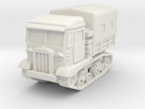 STZ-5 tractor (covered) 1/87 in White Natural Versatile Plastic