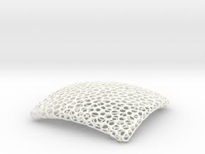 Voronoi Bowl 14 cm in White Processed Versatile Plastic