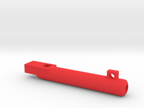 whistle long and round in Red Processed Versatile Plastic
