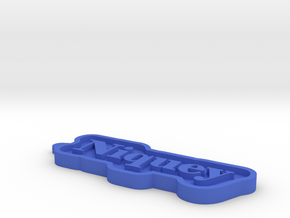 Niquey Name Tag in Blue Processed Versatile Plastic