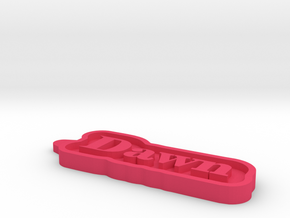 Dawn Name Tag in Pink Processed Versatile Plastic