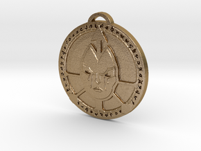 Undercity Faction Medallion in Polished Gold Steel