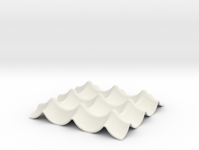 Napkin Keyholder in White Natural Versatile Plastic