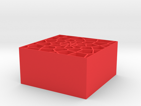 Voronoi organiser in Red Processed Versatile Plastic
