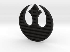 Rebel Alliance Symbol in Black Natural Versatile Plastic