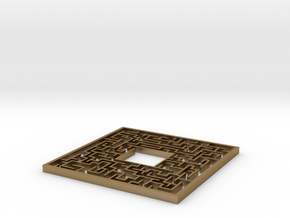 MAZE in Polished Gold Steel